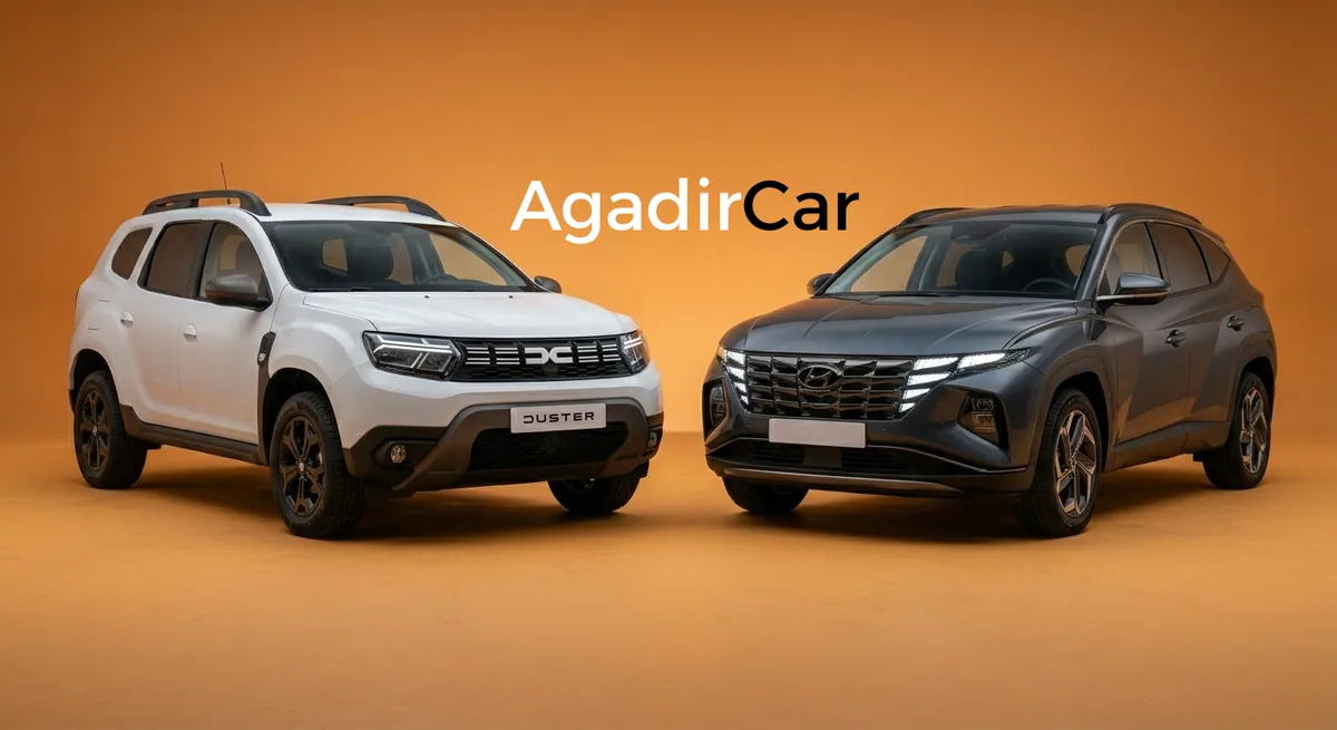 Dacia Duster 4x4 and Hyundai Tucson — SUV rentals in Agadir